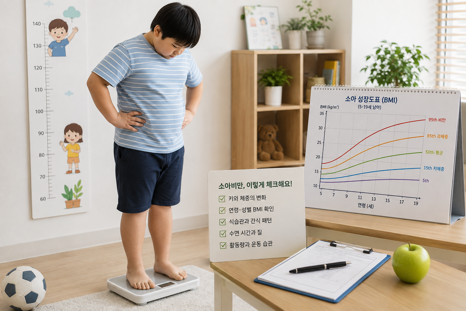동탄소아비만한의원 성장기 어린이 키 체중 BMI 성장곡선과 생활습관 관리